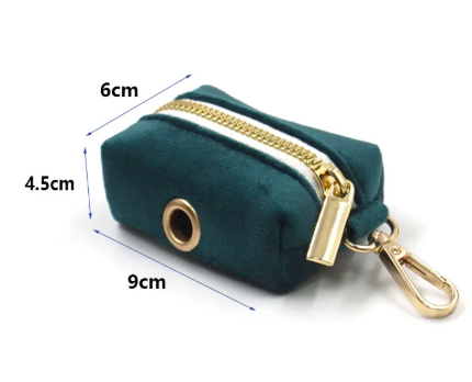 Velvet Gold Buckle Pet Collar & Leash Set